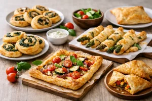 11 vegetarische Blätterteig Gerichte