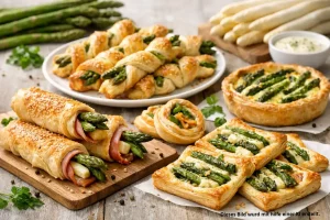 12 schnelle Spargel Rezepte mit Blätterteig