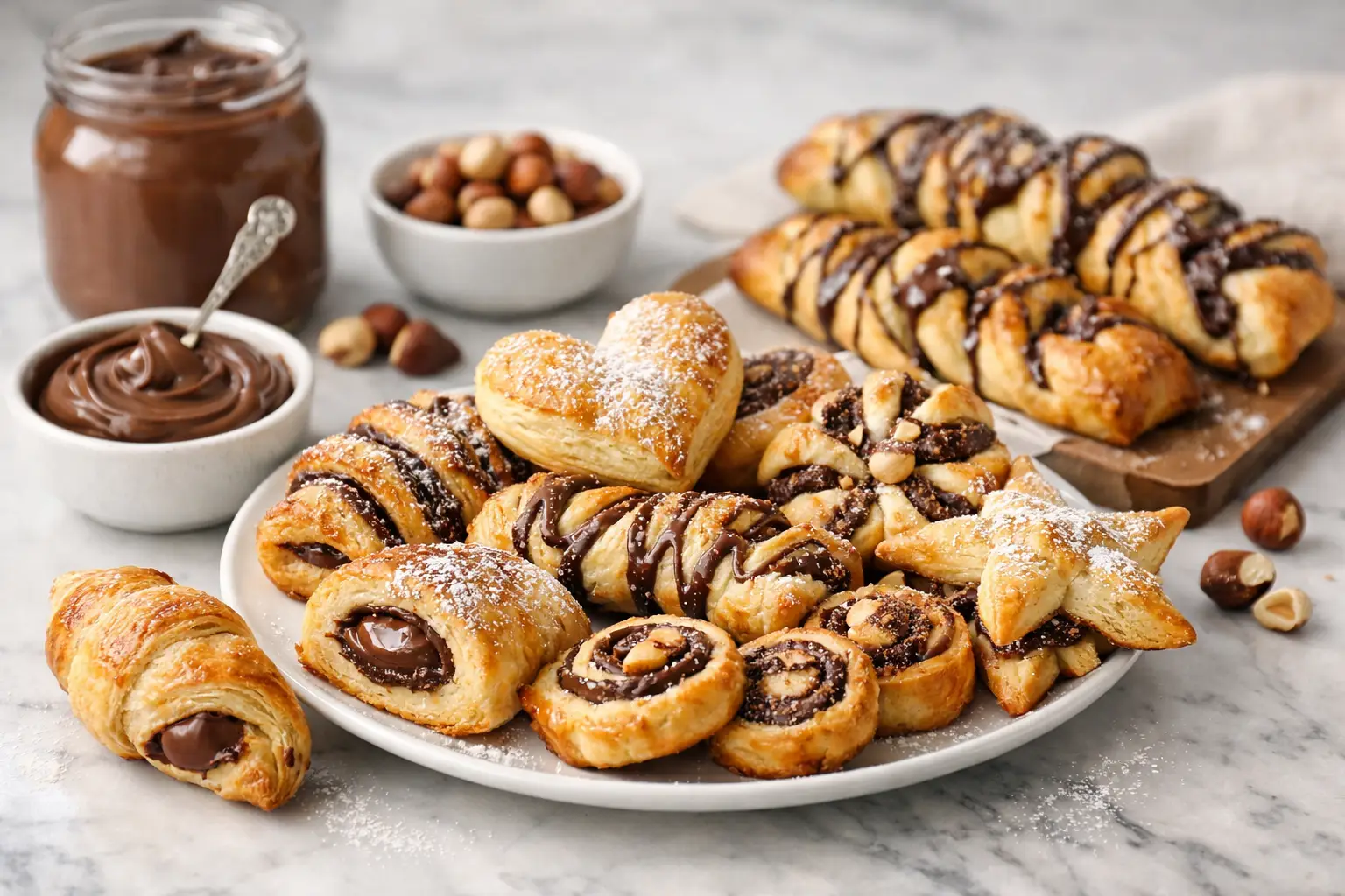 7 süße Blätterteig Rezepte mit Nutella