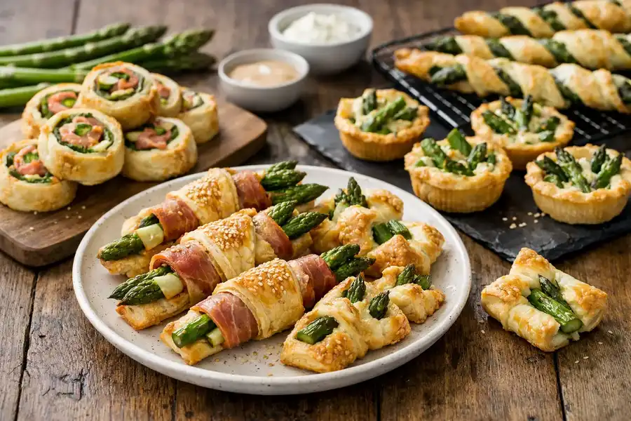 Blätterteig Fingerfood mit Spargel: 5 Ideen