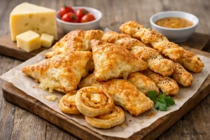 Blätterteig mit Käse: schnell und knusprig