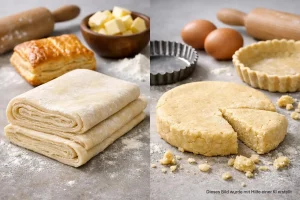 Blätterteig oder Mürbeteig - der Unterschied