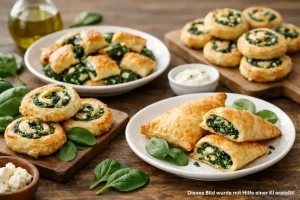 Blätterteig Rezepte mit Spinat, die immer gelingen