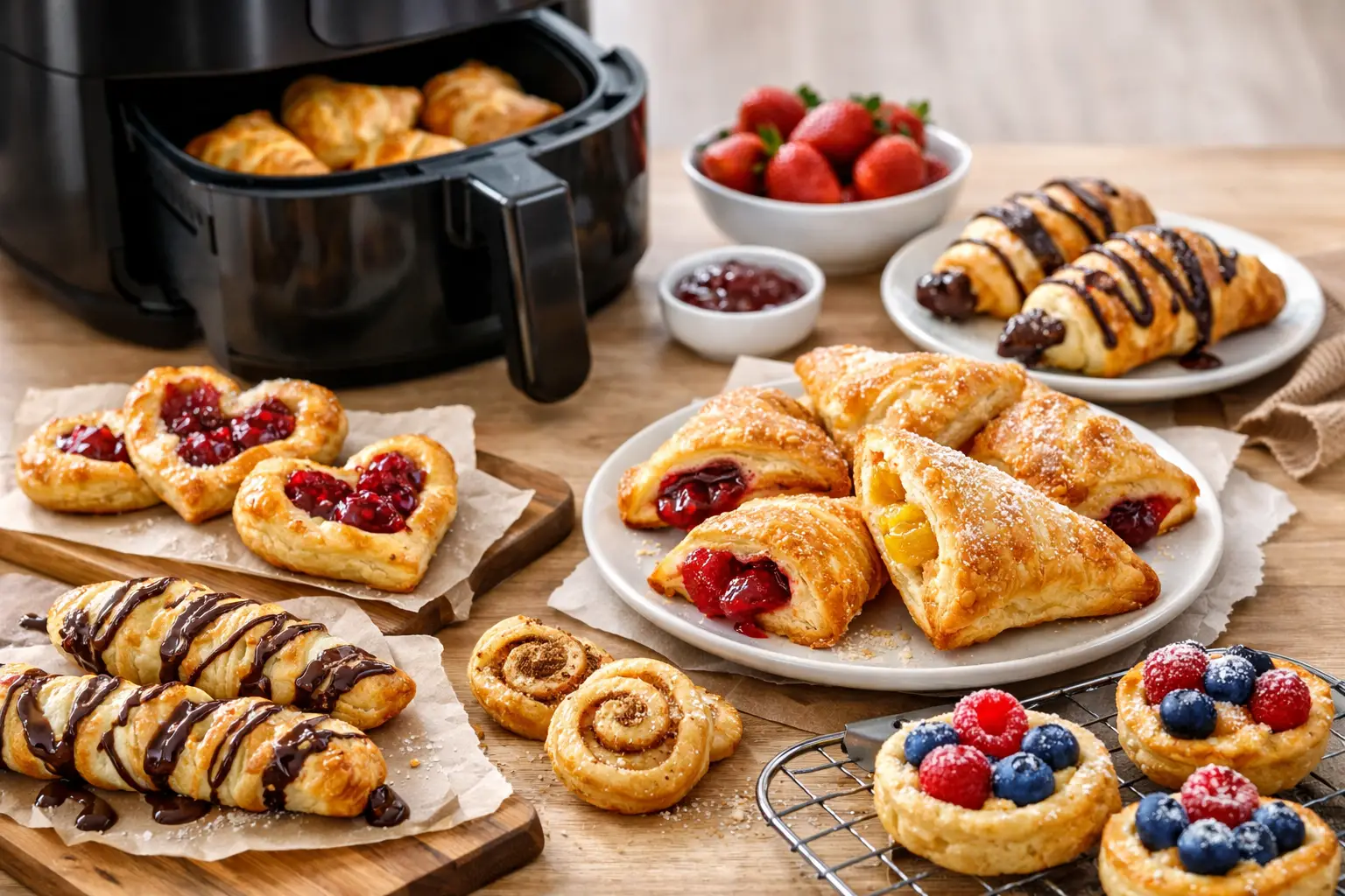 8 süße Blätterteig Rezepte im Airfryer