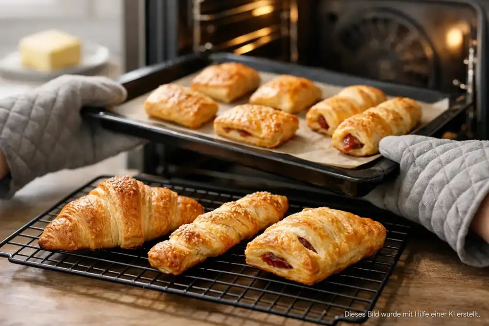 Blätterteig aufbacken ohne Durchweichen