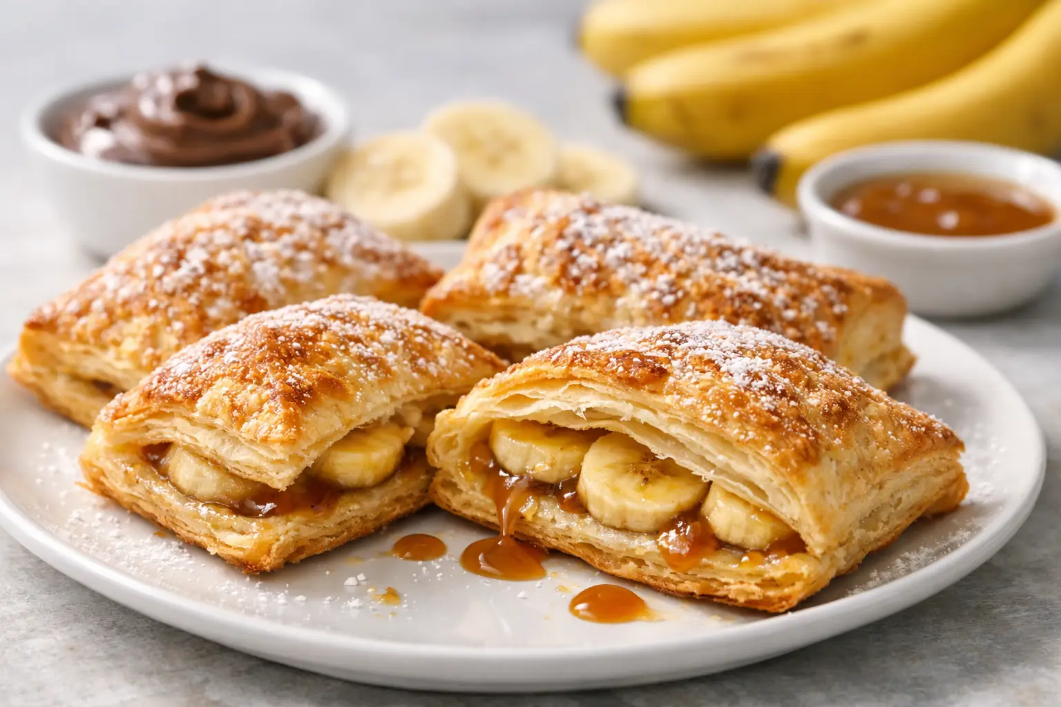 Blätterteig mit Banane einfach genial