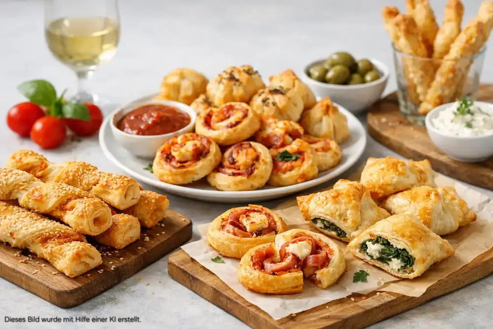 Blätterteig Snacks für Gäste und Alltag