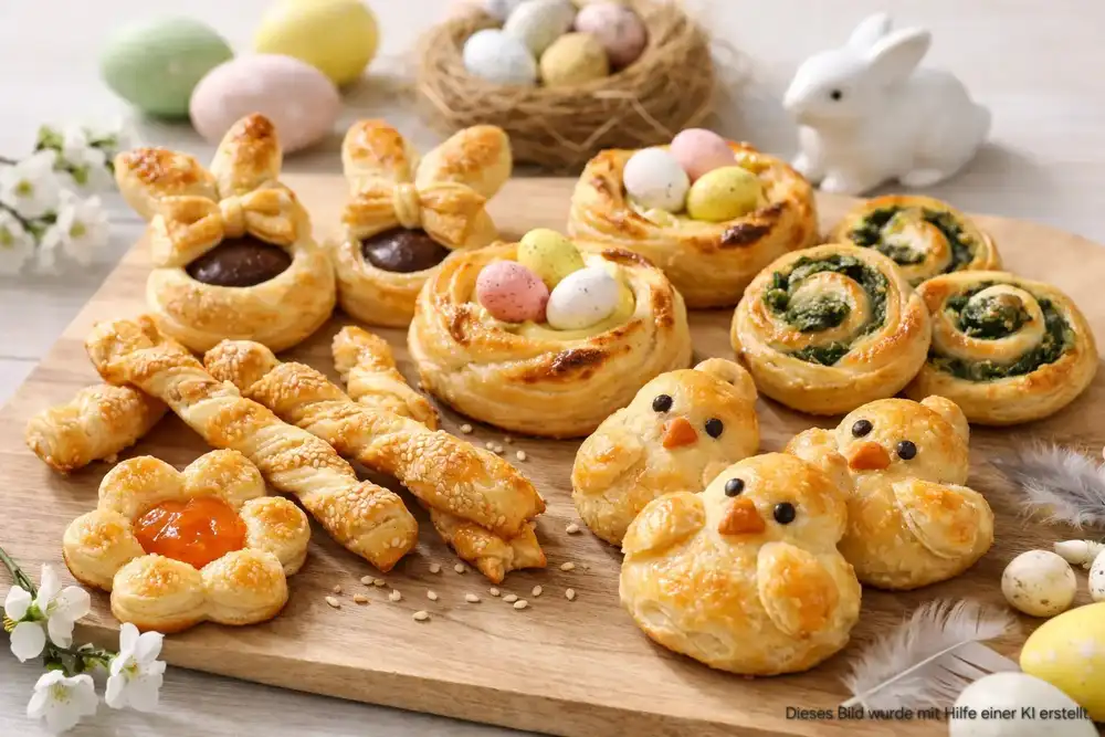 Ostergebäck mit Blätterteig: 9 schnelle Ideen
