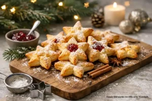 Blätterteigsterne zu Weihnachten backen
