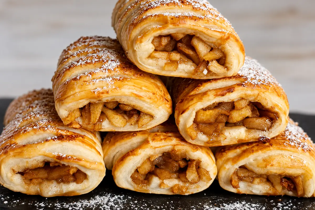 Knusprige Apfeltasche mit Apfel-Zimt-Füllung